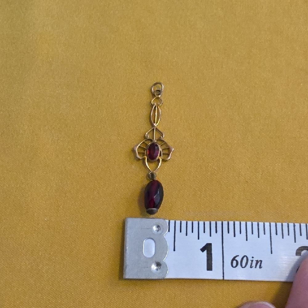 Antique Art Nouveau Lavalier Style Pendant, Likely From the Early 1900s - Picture 8 of 12